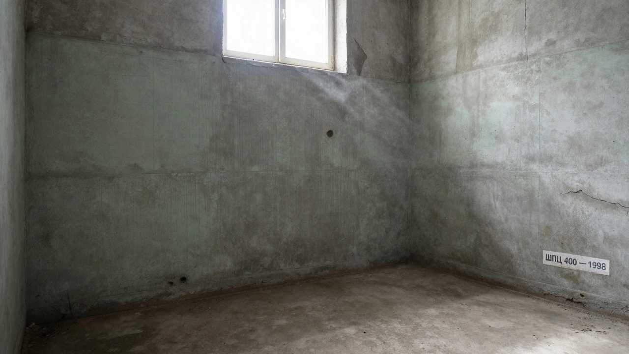Долговечный подвал в Новосибирске с целым бетоном из шлакопортландцемента, без признаков влаги.