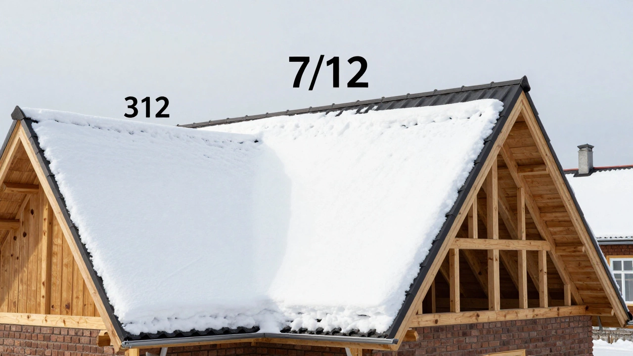 Сравнение уклонов кровли: 7/12 — оптимальный баланс между функциональностью и стоимостью.