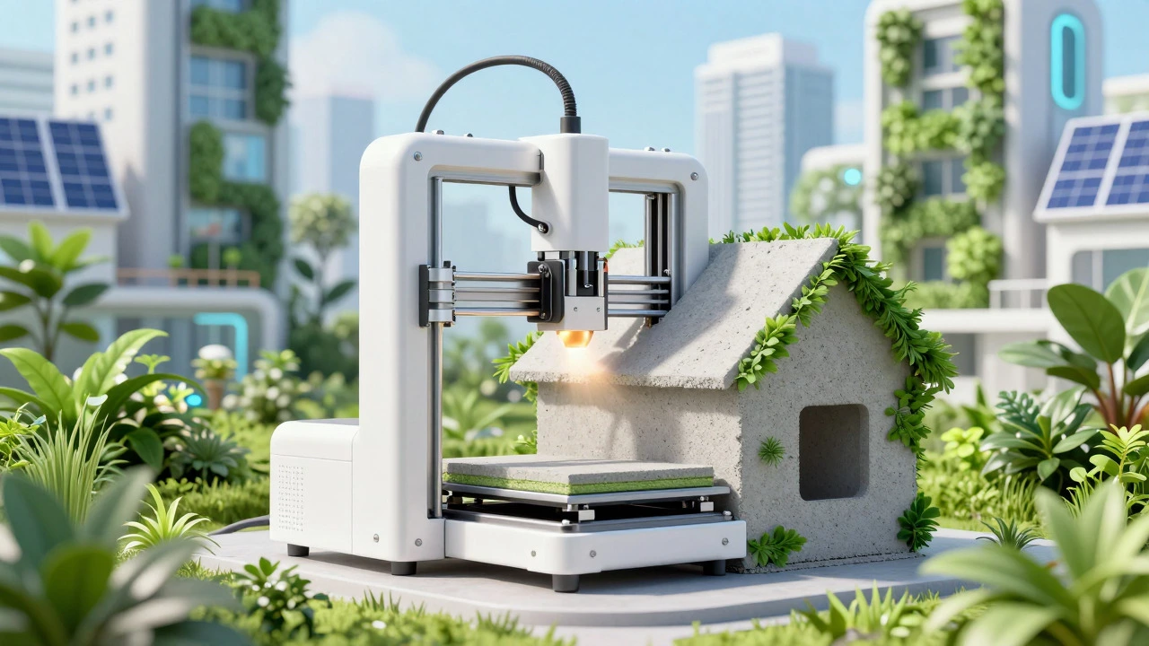Будущее строительство: 3D-принтер печатает стены экологичного дома